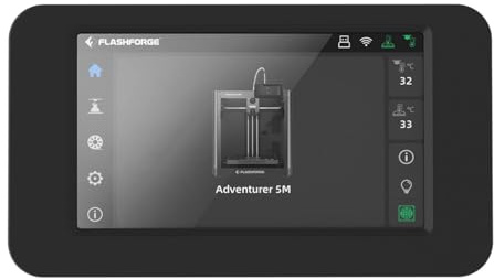 FLASHFORGE Adventurer 5M 4,3-Zoll-Touchscreen-Baugruppe, mühelose Installation und intuitive Steuerung