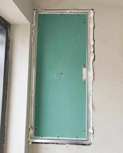 Trockenbau-Revisionsklappe Mit Griff, Lackierbare Wand-Revisionstür for Versteckte Rohrleitungen, Tragbare Gipskarton-Revisionsklappe, Flächenbündig Montierte Inspektionstür(350x1000mm/14x39in)