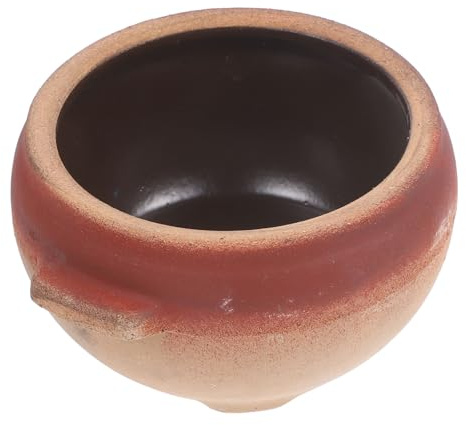 FUNNETOYU Olla Multifuncional de Barro para Guisar Resistente a Altas Temperaturas Capacidad de 700ml sin Tapa Adecuado para Cocinar Fideos de Arroz en Casa