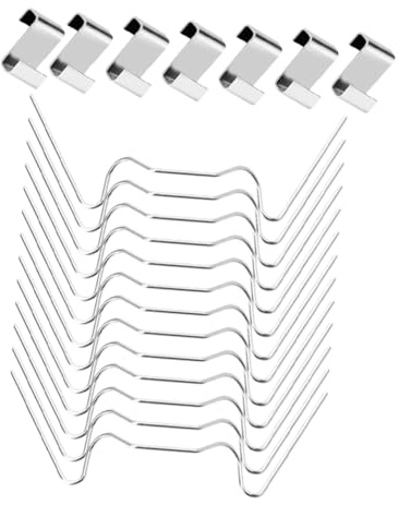 FONDOTIN Abrazadera De Fijación De Vidrio Forma De w y z De Acero Inoxidable para Invernaderos Clips De Vidrio Duraderos para Protección Viento Lluvia para Fijar Jardinería Ecológica