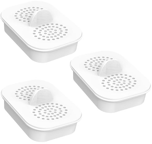 Lot de 3 filtres de rechange pour carafe Nakii® NFP-100, compatible avec les pichets Nakii®, réduit le PFOA/PFOS, le chlore, le filtre de rechange pour pichet à eau, filtration de l'eau de qualité