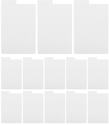 Gatuida Divisori per Dischi in Vinile 13 Pezzi Bianco in PVC per Album Fotografici e Classificazione Libri Risparmio Spazio Design Fai-da-Te