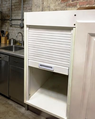 Porta a Soffietto da Interno Decorazione Porta a Tamburo Scorrevole per Armadio, Pannello a Pieghevole per a Muro da Garage con Maniglia a Scomparsa, Schermo di Sostituzione(50x90cm/20x35in)