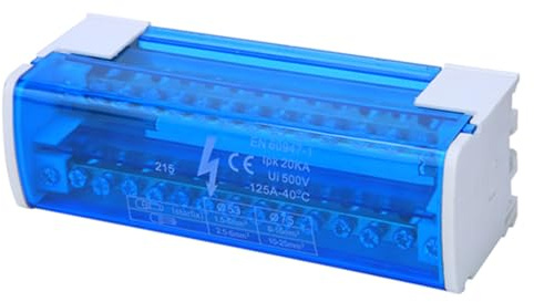 Hidyliu Terminalfördelningslåda Premium 2-nivå Flamskyddande Kopplingsdosa för Elektroteknik - Kompakt 134 X 45 X 50 Mm