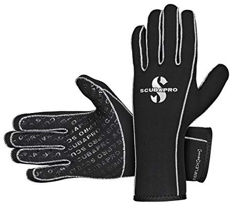 SCUBAPRO Everflex Handschuhe 3.0 BLK M Atemregler für Kaltwasser, Unisex, Erwachsene, Schwarz, M