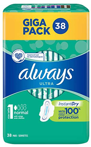 Always Ultra Normal+ Giga 38CT, 181 g