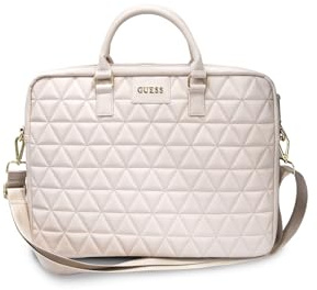 Guess Damen Tasche aus der Quilted Serie für 15 Notebook, pink, Zoll, Rosa, 15 Zoll
