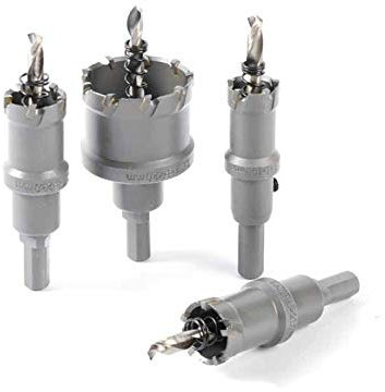 Taglierine per foro Sega - HSS Sega a foro - Foro nucleo Sega per sega - Taglierina in metallo in acciaio inox Metallo Taglio di legno Hick Platelli d'acciaio PIASSA DA PERNORAZIONE Punta di carburo d