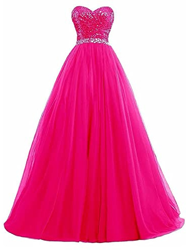 yhfshop Dentelle Robe de Soirée Longue Femme,Robe de soirée Sexy à col Bateau et à col Bateau, Crimson, 30,Rose Red,38,Robe de Demoiselle d'honneur Soirée Bal