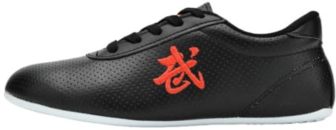 Respirant Chaussures Tai Chi Arts Martiaux,Chaussures Kung Fu Qi Gong Sports pour Pratique,Femmes Homme Baskets de Taï-Chi Kong Fu D'EntraîNement Taekwondo Box(Size:41EU,Color:A)