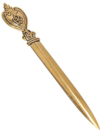 Retro Brevöppnare Manuell Brevöppnare, Vintage Slitter för Brevöppnare, Premium Metal Kuvertöppnare Slitter, Nostalgisk Klassisk Brevöppnare med Elegant Detalj, Elegant Lättvikts Compact(Typ 5)