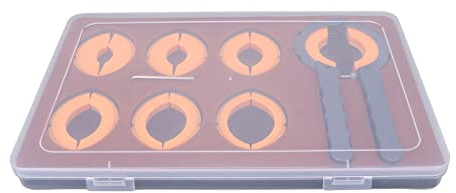 Pinza per Lunetta dell'orologio , Chiave Inglese Strumento di rimozione della Lunetta del Modello Diverso Sicuro in Lega Portatile con Scatola di plastica per orologiaio per Negozio