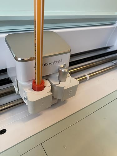 Generic Stifthalter Adapter kompatibel mit Cricut Maker/Maker3 Explore 1-3 und Air 1-2 für Stabilo Stifte (Rot)
