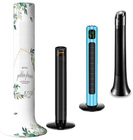 NICENEEDED Cache Poussière pour Ventilateur Tour Housse de Protection Anti Poussière pour Ventilateur Vertical Protection Lavable pour Ventilateurs sur Pied