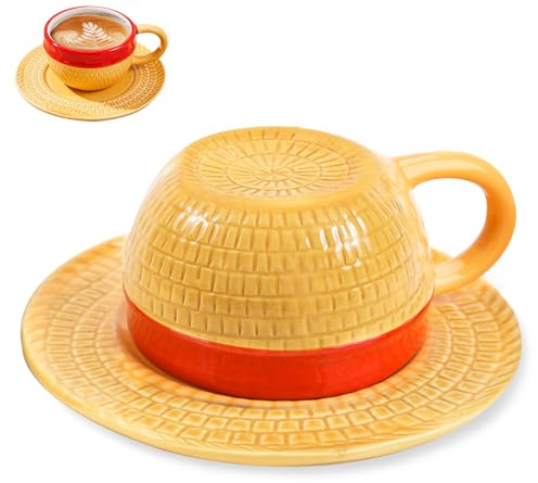Violetfox Tazza Anime, Tazza in Ceramica Anime Luffy, Tazze Cartone Animato Creative, Tazza per Tè e Latte, Regalo per Natale, Compleanno, Anniversario