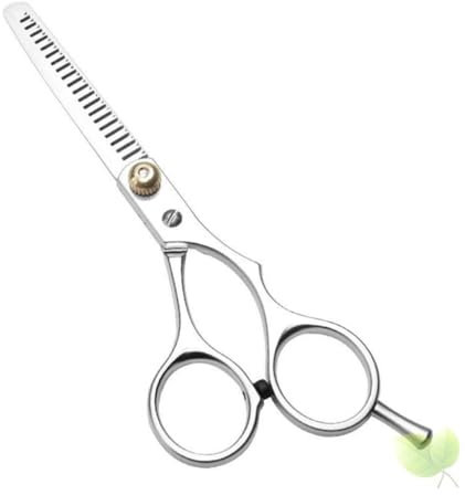 DEARMAMY Ciseaux de Coiffure Plat Dents Outils de Coupe pour Cheveux avec Sac de Rangement Noir