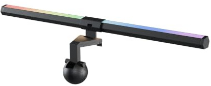 JAPANNEXT PC-skärmlampa | LED-bakgrundsbelysning | ljusstyrka och färgtemperaturkontroll | USB-A | Kompatibel med alla typer av skärmar