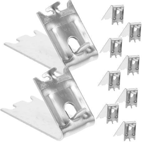 POPETPOP 10pcs Freezer Shelf Clips for Refrigerator and Freezer Providing Reliable Shelf Support for Commercial Kitchens Stainless Steel Longevity and Stability