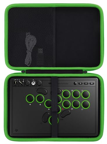 co2CREA Förvaringsvagn hårt fodral för 8BitDo All-Button Arcade AController för Switch och Windows, endast fodral
