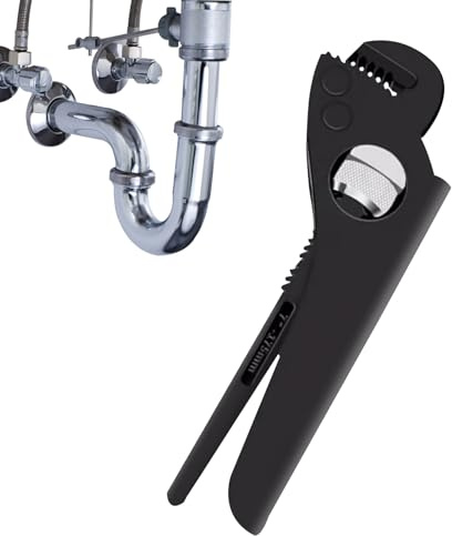 Genérico Chiave per tubi - Regolabile Strumenti idraulici Tubi - Tenaglie robuste per dadi Riscaldatore acqua rubinetto cucina bagno WC casa garage idraulico
