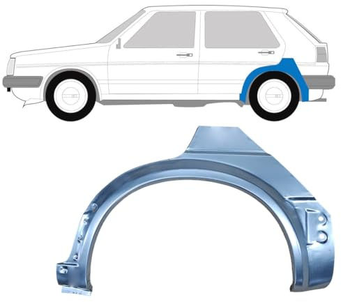 Reparaturblech Kotflügel hinten für Volkswagen Golf 2 1982-1992 / Links