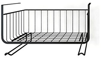 Almacenaje bajo balda Estante de Cocina Cesta de Almacenamiento Multifuncional Hierro Cocina Almacenamiento Estante Estante Negro Cocina Almacenamiento y organización