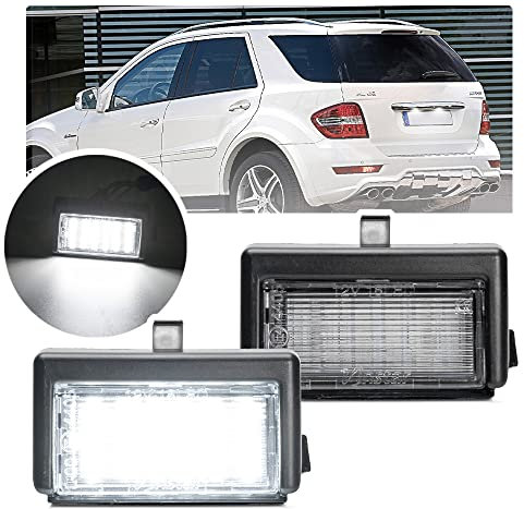 NSLUMO LEDKennzeichenleuchte Licht kompatibel mit Mecedes-B.enz ML Klasse W164 X164 OEM A452200056 Smart Roadster 452 2003-2006