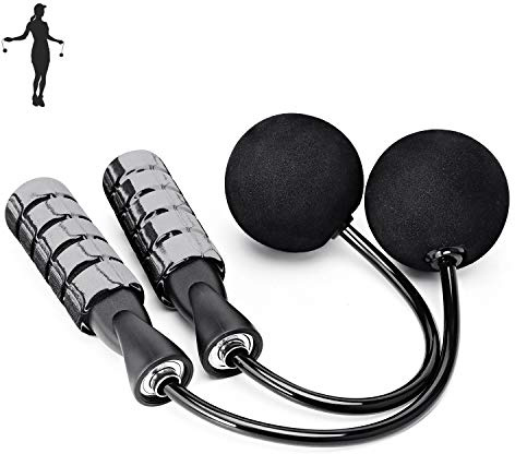 APLUGTEK Jump Rope, Training Ropeless Skipping Rope for Fitness, Adjustable Weighted Cordless Jump Rope for Men and Women