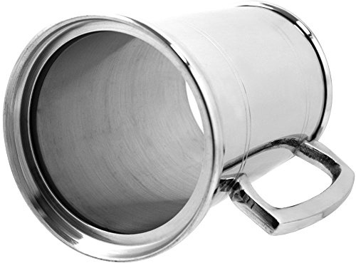 English Pewter Company 1 Pint Pewter Tankard with Glass Bottom Base Personalised with Free Engraving [EP001GB]