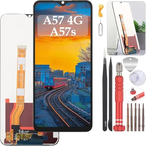 YHX-OU 6.56 Schwarz Display Für Oppo A57 4G CPH2387 Oppo A57s CPH2385 ​LCD Display Touchscreen Ersatz Bildschirm Glas Assembly mit Werkzeug