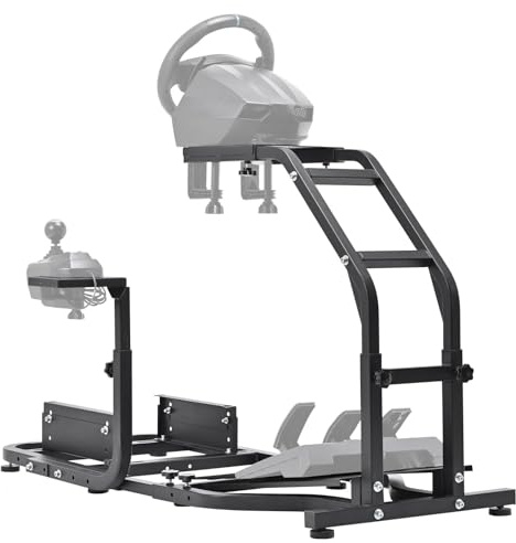 Minneer Racing Simulation Cockpit Passend für Logitech G29 G920 G923,für Thrustmaster T-GT II T150 T80, verstellbarer Lenkradständer Lenkrad Handbremse und Pedale nicht im Lieferumfang enthalten