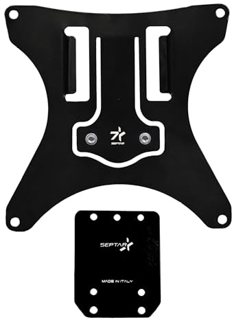 SEPTAR Kennzeichenhalter Abnehmbarer Kennzeichenhalter Universal Motorrad Enduro Off-Road (Schwarz)