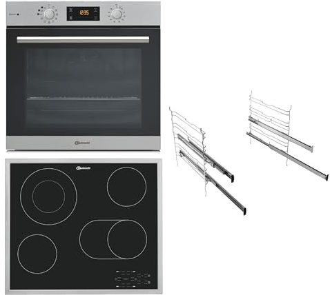 Bauknecht BAKO Steam Radiant Backofen-Kochfeld Kombination/Energieeffizienzklasse A+/ 60 cm/GentleSteam Dampf-Backofen/PowerHeißluft/Zweifach Backauszug/Glaskeramik-Kochfeld/ 60cm