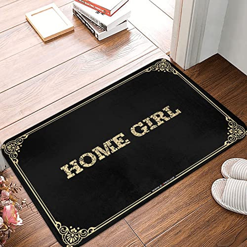 STUDE Tapis de bienvenue personnalisé pour maison, fille, décoration de bar, tapis d'automne (65 x 90 cm)