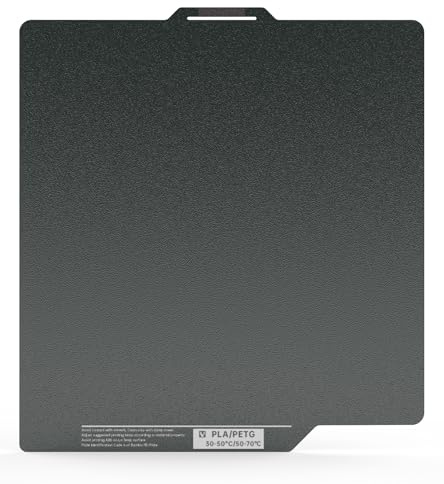 BIQU Panda Build Plate CryoGrip, Flexibles Druckbett 257X257mm | Kompatibel mit Bambu-Lab P1P/P1S/X1C/X1E/A1 3D Drucker Magnetisch Spring Steel Druckbett