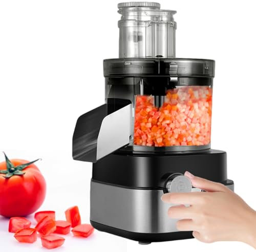 Taglia Verdure Elettrico Da 600 W - Griglia A 5 Cubetti, Tritatutto Per Frutta E Verdura Da 5000 Ml Per Uso Domestico O Commerciale, Grattugia Per Carote, Patate, Cipolle, Taglia Cipolle,220V