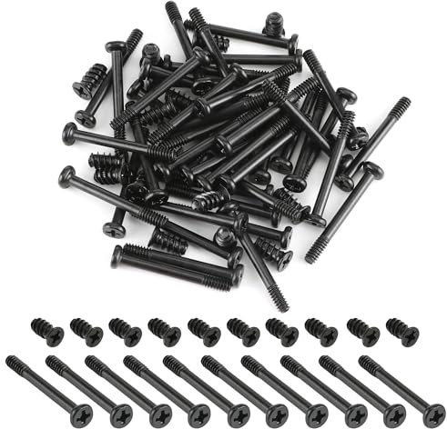 TYSM-CC Juego de 80 tornillos para ordenador, carcasa de PC, de acero al carbono, para ventilador, carcasa de ordenador, ventilador de refrigeración