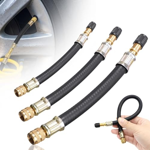ComedyKing Universal Flexible Tire Valve Extenders for Car, 2025 Neu Universelle Flexible Reifenventilverlängerungen, Autoventil Verlängerung für universelle Autos LKWs Motorräder Fahrräder (3pcs)