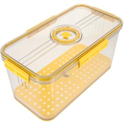 Mobestech Large Crisper Box Food Bin Bread Bin Lids Storage Boxes Lids Food Serving Bowls