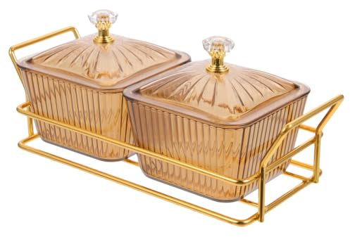 ULTECHNOVO Vassoio Per Snack Con Ciotola Decorativa Piatto Da Portata Per Frutta Secca Noci Biscotti e Snack Vari Materiale Resistente e Durevole Per Uso Lungo Termine