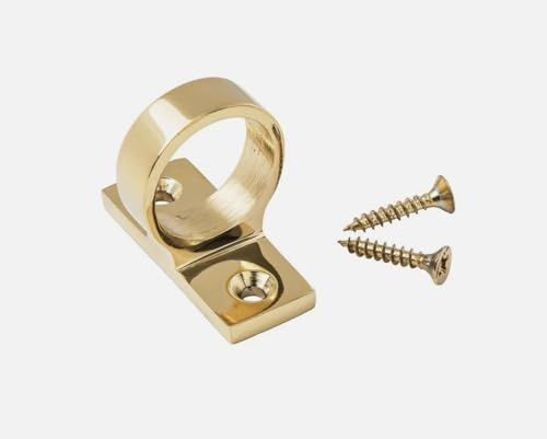 Solid Brass Sash Window Ring Pull Lift – Antique Brass & Other Finishes (Brass PVD) | Solid brass ring pull in a Brass PVD finish