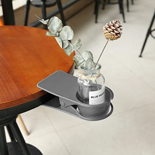 Fafeicy Clamp/Holder Porte-gobelet Flexible, Clamp/Holder Porte-gobelet de Bureau, de Bureau, Support de Tasse Latéral de Réglable avec Pince Universelle, Pince de Table en Plastique, Organisateur