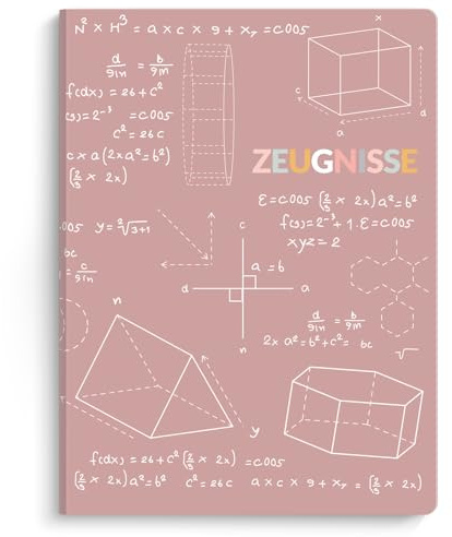 SKYDUE Zeugnismappe A4, Zeugnis Mappe Mit 30 Hüllen, Zeugnismappe Für Zeugnisse Zu Archivieren Und Wichtige Dokumente Zu Organisieren(Pink)