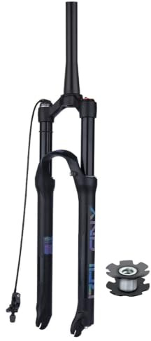 Forcella ammortizzata pneumatica per mountain bike 26 27,5 29 QR 9 x 100 mm 1-0,5 conica
