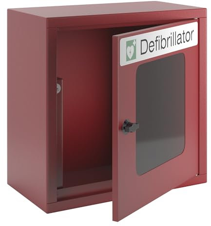 Defibrillatore armadio – con allarme acustico – Rosso Fuoco -