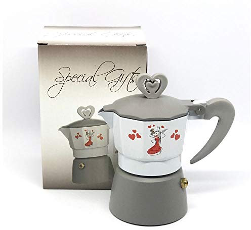 Publilancio srl Moka Caffettiera da 12 cm Dance con Coppia BOMBONIERA