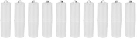 Batteriewandleradapter, 10 Stück AAA zu AA Batterieadapter, AAA zu AA Größe Zellenbatteriekonverter Adapter Batteriehalter Gehäuseschalter(Transparent)