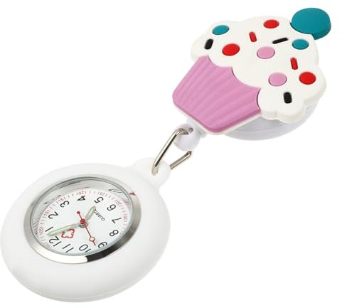 VALICLUD 1stück Dehnbare Schwesternuhr Praktische Taschenuhr Für Flexible Clip-Uhr Mit Quarzwerk Stylische Pflegeuhr Für Medizinisches Personal Für Alltag