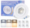 Set di 6 Faretti Led da Incasso per Cartongesso, 230V 5W IP44 Faretti da Incasso, Faretti LED Soffitto Regolabile Caldo 3000K, Neutro 4500K e Freddo 6000K, Foro 73-89mm, Spot LED con Angolo Regolabile