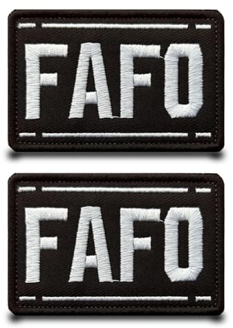 2 stycken FAFO taktiska lappar, militära märken, lappar med broderi, rolig flagga, applikation för kläder, ryggsäckar, jacka, hundsele jeans, väst